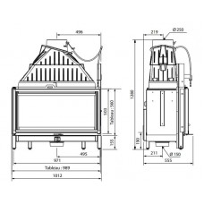 Топка Cheminees Philippe 1001 Etanche SR