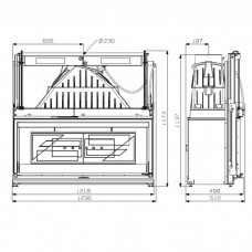 Топка Cheminees Philippe 1200 F PR