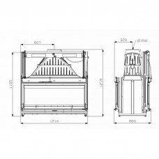 Топка Cheminees Philippe 1200 DF PR