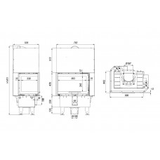 Каминная топка DEFRO HOME INTRA SM BL MINI G