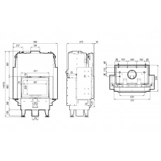 Каминная топка DEFRO HOME RIVA SM G SHORT