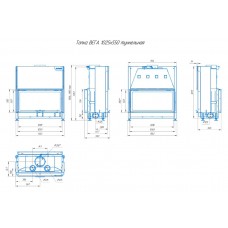 Каминная топка ВЕГА 1000 T туннельная