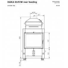 Каминная топка Hoxter HAKA 63/51Wa