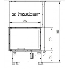 Каминная топка Hoxter ECKA 67/45/51Lh Левосторонняя