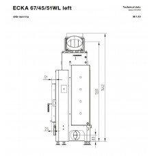 Каминная топка Hoxter ECKA 67/45/51W