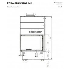 Каминная топка Hoxter ECKA 67/45/51Wh