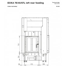 Каминная топка Hoxter ECKA 76/45/57ha