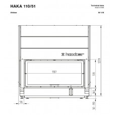 Каминная топка Hoxter HAKA 110/51h