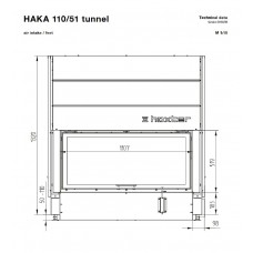 Каминная топка Hoxter HAKA 110/51Th