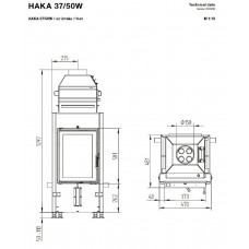 Каминная топка Hoxter HAKA 37/50WI