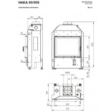 Каминная топка Hoxter HAKA 60/50S