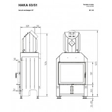 Каминная топка Hoxter HAKA 63/51