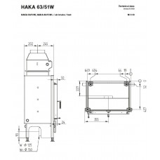 Каминная топка Hoxter HAKA 63/51W