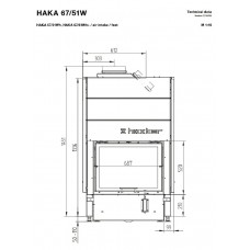 Каминная топка Hoxter HAKA 63/51Wh