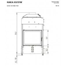 Каминная топка Hoxter HAKA 63/51WT