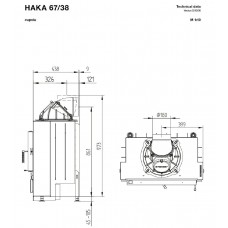 Каминная топка Hoxter HAKA 67/38