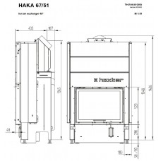 Каминная топка Hoxter HAKA 67/51h