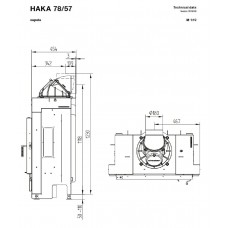 Каминная топка Hoxter HAKA 78/57