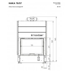 Каминная топка Hoxter HAKA 78/57h