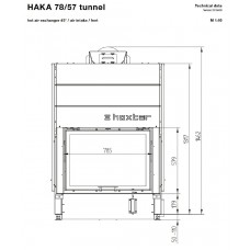 Каминная топка Hoxter HAKA 78/57T