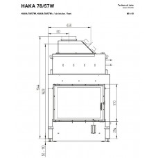 Каминная топка Hoxter HAKA 78/57W