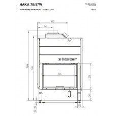 Каминная топка Hoxter HAKA 78/57Wh