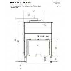 Каминная топка Hoxter HAKA 78/57WTh