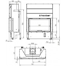 Каминная топка Hoxter HAKA 80/50Sh