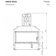 Каминная топка Hoxter HAKA 89/45