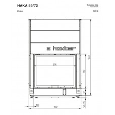Каминная топка Hoxter HAKA 89/72h