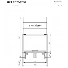 Каминная топка Hoxter UKA 37/75/37/57h