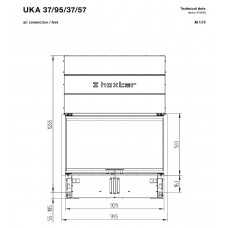 Каминная топка Hoxter UKA 37/95/37/57h