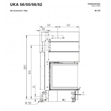 Каминная топка Hoxter UKA 56/50/56/52h