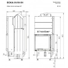 Каминная топка Hoxter ECKA 51/51/51h