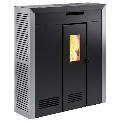 Печь-камин Invicta Daglan 9 Pellet Stove Серая с разводом тепла от производителя Invicta
