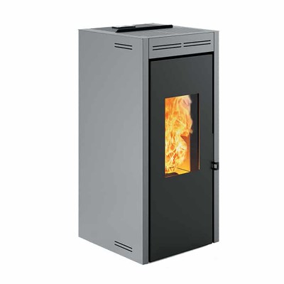 Печь-камин Invicta Teramo 17 Pellet Stove Серая (с водяным контуром) от производителя Invicta