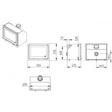 Каминная топка Jydepejsen H530 Modern