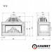 Каминная топка KAWMET W16 LB с угловым левым стеклом без перегородки от производителя KAWMET