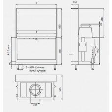 Каминная топка KFD Linea H 1180 4.0