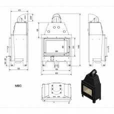 Каминная топка Kratki MBO