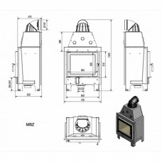 Каминная топка Kratki MBZ