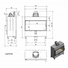 Каминная топка Kratki Lucy/16