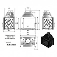 Каминная топка Kratki Zuzia/DECO