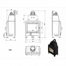 Каминная топка Kratki MBA
