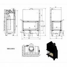 Каминная топка Kratki MBO/L/BS/G