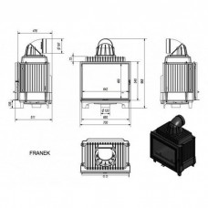 Каминная топка Kratki FRANEK/12