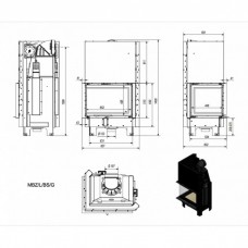 Каминная топка Kratki MBZ/L/BS/G