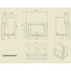 Каминная топка Kratki Oliwia/PW/22/G