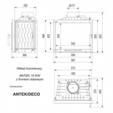 Каминная топка Kratki Antek/DECO