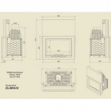 Каминная топка Kratki Oliwia/G